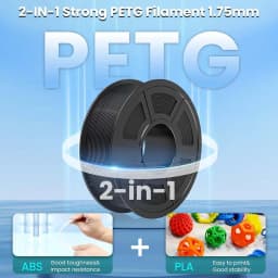 JAYO PETG Clear 3D Printer Filament 1.75 ±0.02mm 1.1kg/roll High Toughness Neatly Wound Filament Fit Most FDM Printer