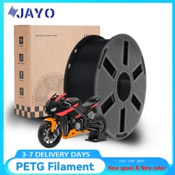 JAYO PETG Clear 3D Printer Filament 1.75 ±0.02mm 1.1kg/roll High Toughness Neatly Wound Filament Fit Most FDM Printer