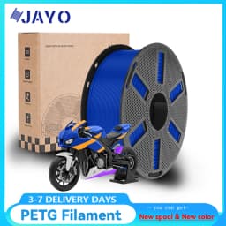 JAYO PETG Clear 3D Printer Filament 1.75 ±0.02mm 1.1kg/roll High Toughness Neatly Wound Filament Fit Most FDM Printer