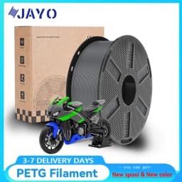 JAYO PETG Clear 3D Printer Filament 1.75 ±0.02mm 1.1kg/roll High Toughness Neatly Wound Filament Fit Most FDM Printer