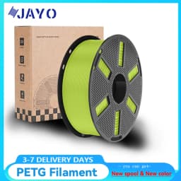 JAYO PETG Clear 3D Printer Filament 1.75 ±0.02mm 1.1kg/roll High Toughness Neatly Wound Filament Fit Most FDM Printer