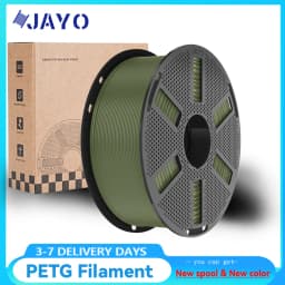 JAYO PETG Clear 3D Printer Filament 1.75 ±0.02mm 1.1kg/roll High Toughness Neatly Wound Filament Fit Most FDM Printer
