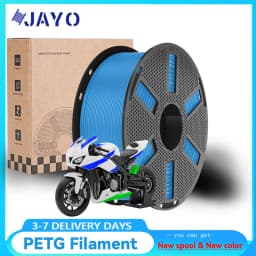 JAYO PETG Clear 3D Printer Filament 1.75 ±0.02mm 1.1kg/roll High Toughness Neatly Wound Filament Fit Most FDM Printer