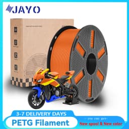 JAYO PETG Clear 3D Printer Filament 1.75 ±0.02mm 1.1kg/roll High Toughness Neatly Wound Filament Fit Most FDM Printer