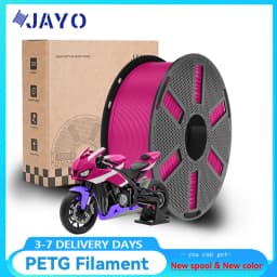 JAYO PETG Clear 3D Printer Filament 1.75 ±0.02mm 1.1kg/roll High Toughness Neatly Wound Filament Fit Most FDM Printer