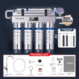 Upgrad Household Intelligent 5-Stage Ultrafiltration Water Purification System with Scale Inhibition Carbon Kitchen Water Filt