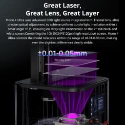 ANYCUBIC Photon Mono 4 Ultra LCD 3D Printer 7" 10K High Precision UV Resin 3D Printing 2.2L Build Volume Size 236mm*231mm*430mm