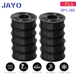 JAYO 3D Filament PLA 8Rolls 10Rolls 175mm 3D Printing No Bubbles No Drawing Smooth Multiple Colors Optional 11kg For 3D Printing