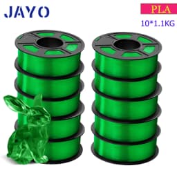JAYO 3D Filament PLA 8Rolls 10Rolls 175mm 3D Printing No Bubbles No Drawing Smooth Multiple Colors Optional 11kg For 3D Printing