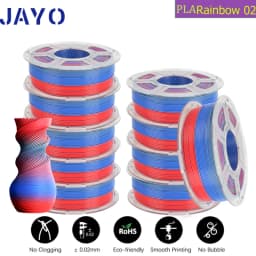 JAYO 3D Filament PLA 8Rolls 10Rolls 175mm 3D Printing No Bubbles No Drawing Smooth Multiple Colors Optional 11kg For 3D Printing