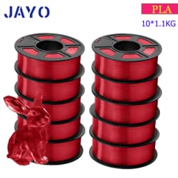 JAYO 3D Filament PLA 8Rolls 10Rolls 175mm 3D Printing No Bubbles No Drawing Smooth Multiple Colors Optional 11kg For 3D Printing