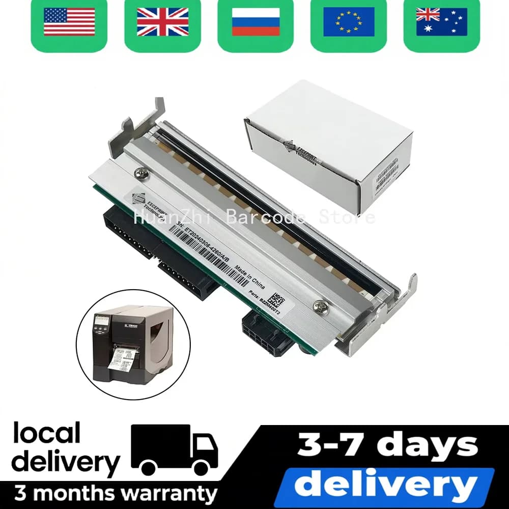 NEW ZM400 Thermal Transfer Printhead For Zebra ZM400 Barcode Printer 203DPI Kit Print Head 79800M