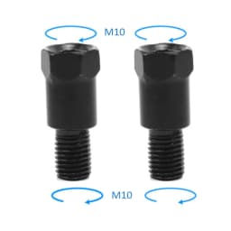 Motorcycle Rearview Mirrors Adapters M10 10MM M8 8MM Right Left Hand Thread Clockwise Anti-clock Conversion Bolt Screws