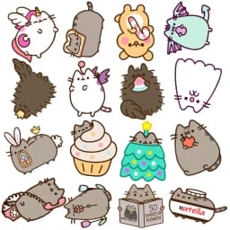 10/30/50pcs Kawaii Chunky Cat Stickers Cute Decorative Stationery Scrapbook Notebook Phone Diary DIY Waterproof Kids Sticker Toy