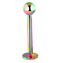 H-S Lot 1Piece Surgical Steel Assorted Colors Labret Stud Lip Piercing Ear Cartilage Tragus Helix Ring Fashion Charming Jewelry