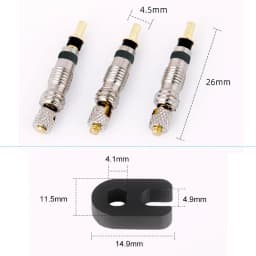 Deemount Brass Presta Valve Core 2/6/12PCS CNC-machined French Valve MTB Road Bike FV Tubes Service Parts Optional Tool