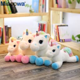 40/60/80cm Stuffed Animal Dolls Kawaii Cartoon Rainbow Unicorn Plush toys Present Toys Birthday Gift