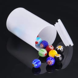 10PCS X 33MM Plastic Empty Film Canister Camera Reel Container Storage Case Can for Accessories Art Bead Coin Pill Fishing Bait