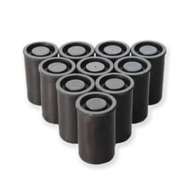 10PCS X 33MM Plastic Empty Film Canister Camera Reel Container Storage Case Can for Accessories Art Bead Coin Pill Fishing Bait