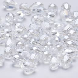 6x8mm Austria Faceted Teardrop Glass Beads AB Color Waterdrop Crystal Beads Loose Spacer Beads for Jewelry Making DIY Bracelet