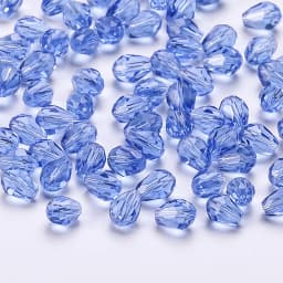 6x8mm Austria Faceted Teardrop Glass Beads AB Color Waterdrop Crystal Beads Loose Spacer Beads for Jewelry Making DIY Bracelet