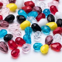 6x8mm Austria Faceted Teardrop Glass Beads AB Color Waterdrop Crystal Beads Loose Spacer Beads for Jewelry Making DIY Bracelet