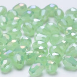 6x8mm Austria Faceted Teardrop Glass Beads AB Color Waterdrop Crystal Beads Loose Spacer Beads for Jewelry Making DIY Bracelet