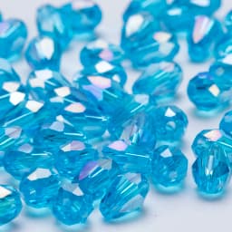 6x8mm Austria Faceted Teardrop Glass Beads AB Color Waterdrop Crystal Beads Loose Spacer Beads for Jewelry Making DIY Bracelet