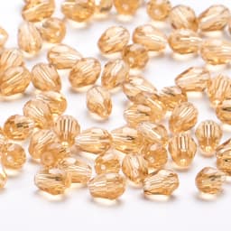 6x8mm Austria Faceted Teardrop Glass Beads AB Color Waterdrop Crystal Beads Loose Spacer Beads for Jewelry Making DIY Bracelet