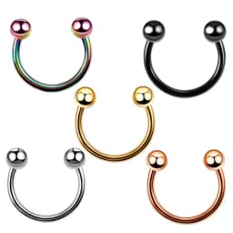 1PC G23 Titanium Nose Rings Lip Eyebrow Piercings Ear Septum Helix Cartilage Piercing Labret Nariz Septum Piercings Body Jewelry
