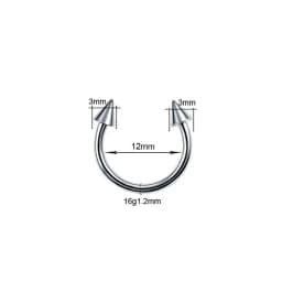 1PC G23 Titanium Nose Rings Lip Eyebrow Piercings Ear Septum Helix Cartilage Piercing Labret Nariz Septum Piercings Body Jewelry