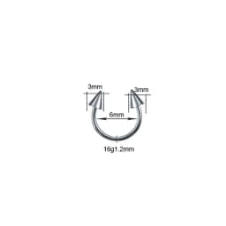 1PC G23 Titanium Nose Rings Lip Eyebrow Piercings Ear Septum Helix Cartilage Piercing Labret Nariz Septum Piercings Body Jewelry