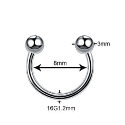 1PC G23 Titanium Nose Rings Lip Eyebrow Piercings Ear Septum Helix Cartilage Piercing Labret Nariz Septum Piercings Body Jewelry