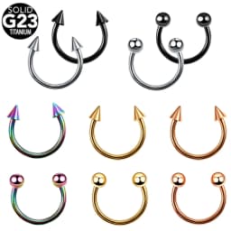 1PC G23 Titanium Nose Rings Lip Eyebrow Piercings Ear Septum Helix Cartilage Piercing Labret Nariz Septum Piercings Body Jewelry
