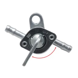 ZS Racing Universal 6mm Motorcycle Petrol Fuel Tap Inline Petcock Switch 1M Fuel Pipe Hose + 1 Oil Filters+ 4 Clips