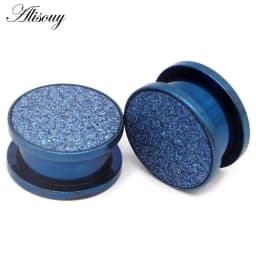 1pc 316L Stainless Steel Ear Plugs and Tunnels Ear Piercings Earlets Screwed Earring Expander Ear Gauges Body Jewelry Piercings