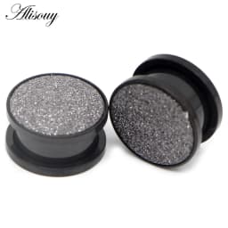 1pc 316L Stainless Steel Ear Plugs and Tunnels Ear Piercings Earlets Screwed Earring Expander Ear Gauges Body Jewelry Piercings