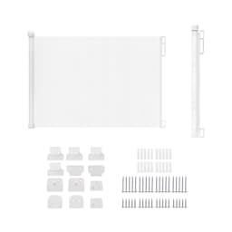 Retractable Stair Gate for Baby Pet, Extra Wide Baby Gate One-Hand Operation Safety Gate, Kids Safety Gate for Stairs, Hallways
