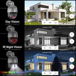 Techage 8MP 5MP PTZ POE IP Surveillance Camera Network 4K Human Detection Two Way Audio CCTV Security Outdoor ONVIF PT825G XMEYE