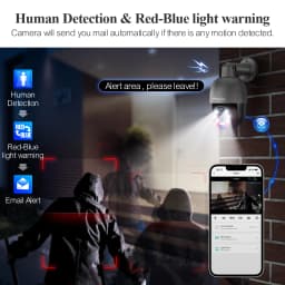 Techage 8MP 5MP PTZ POE IP Surveillance Camera Network 4K Human Detection Two Way Audio CCTV Security Outdoor ONVIF PT825G XMEYE