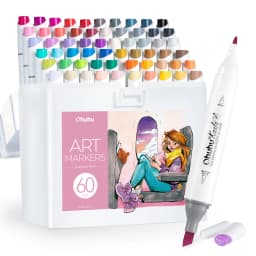 Ohuhu Kaala Marker Pen Set Color Markers Alcohol Art Markers Refillable Dual Tips Sketching Drawing Manga School Art Supplies
