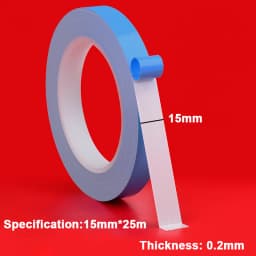 25M Double Side Thermal Conductive Tape 5-25mm Width Blue Heat Transfer Tape Adhesive Cooling Heatsink for Computer CPU GPU