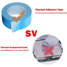 25M Double Side Thermal Conductive Tape 5-25mm Width Blue Heat Transfer Tape Adhesive Cooling Heatsink for Computer CPU GPU