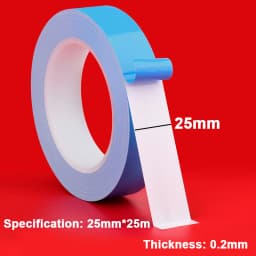25M Double Side Thermal Conductive Tape 5-25mm Width Blue Heat Transfer Tape Adhesive Cooling Heatsink for Computer CPU GPU