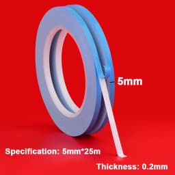 25M Double Side Thermal Conductive Tape 5-25mm Width Blue Heat Transfer Tape Adhesive Cooling Heatsink for Computer CPU GPU