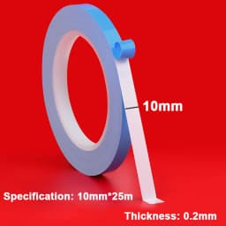 25M Double Side Thermal Conductive Tape 5-25mm Width Blue Heat Transfer Tape Adhesive Cooling Heatsink for Computer CPU GPU