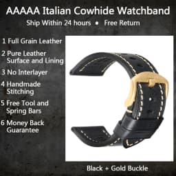 MAIKES Full Grain Cow Leather Strap Men's Vintage Watch Bracelet Handmade Accessories For Omega Hamilton watch band
