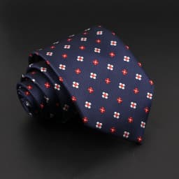 Classic Blue Red Gray Men's Tie Business Formal Wedding 8cm Necktie Jacquard Woven Cravat Fashion Shirt Dress Daily Accessories