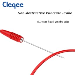 Cleqee P1046 0.7mm Sharp Puncture Needles Piercing Wires with 2mm Inner-spring Socket for Electronic Elactrical Testing