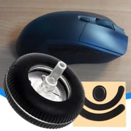 For Logitech G403 G603 G703 Pointing Device Wheel + Pointing Device Anti-slip Foot Pads 3 M Adhesive Anti-Slip Foot Pads